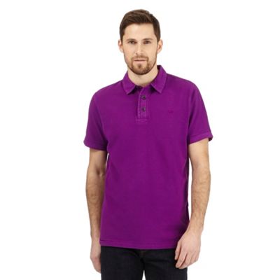 RJR.John Rocha Bright purple textured polo shirt